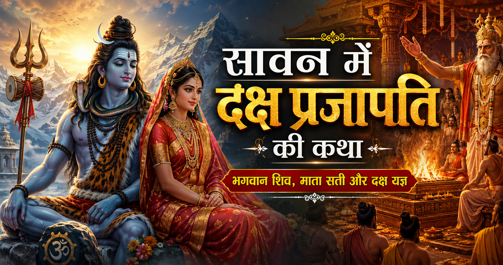 सावन में दक्ष प्रजापति की कथा: भगवान शिव और माता सती की अमर कहानी