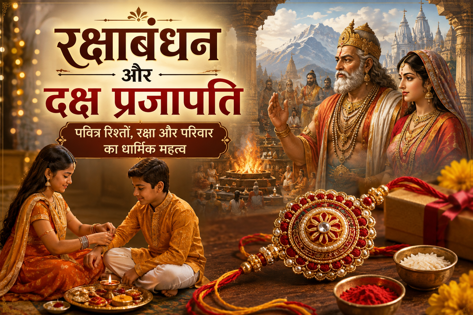 रक्षाबंधन और दक्ष प्रजापति: पवित्र रिश्तों, रक्षा और परिवार का धार्मिक महत्व